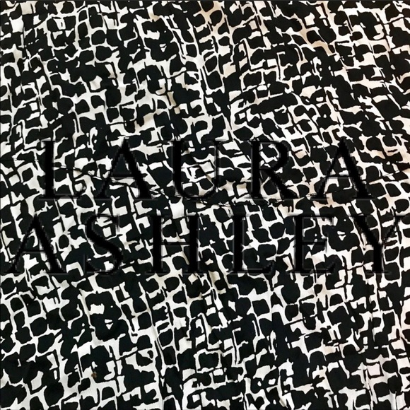 Laura Ashley | Black and Off-White A-Line Skirt - Picture 3 of 3